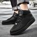 NIOHE Men's Women's High Top Casual Small White Shoes Outdoor Personalized Comfortable Sports Running Shoes_vogvips.com