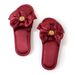 Wedding Slippers, Festive A Pair Of Spring And Summer Couples, Accompanying Wedding, Morning Robe, Groom, Bride, Red,_vogvips.com