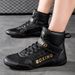 New Large Size Men's Comprehensive Training Shoes Professional Boxing Shoes Squat Training Shoes Zhongbang Wrestling Shoes_vogvips.com