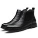 European Warm Series Autumn Black Martin Korean Style Trendy High-top Shoes Casual Brogue Men's Thick-soled Boots For Men_vogvips.com