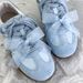 Ins Blue Mesh Bow Crystal Beaded Shoe Buckle Fashionable All Match Shoe Pendant Shoe Flower Shoe Buckle Shoe Decoration Female_vogvips.com