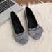 Women's Lightweight Slip-On Loafers With Bow Detail - Soft Rubber Sole For All-Day Comfort - Non-Slip Casual Flats (Black/Burgundy/Green/Blue/Gray)_vogvips.com