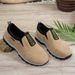 Comfortable Cross-Strap Low-Top Sneakers For Women & Men - Breathable Cushioned Casual Shoes With Thick Sole (Black/Blue/Khaki, Sizes 36-47)_vogvips.com