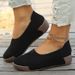 New Oversized Lazy Shoes For Women, Summer 2025 New Hollow Out Thick Sole Single Shoes, Size 43_vogvips.com