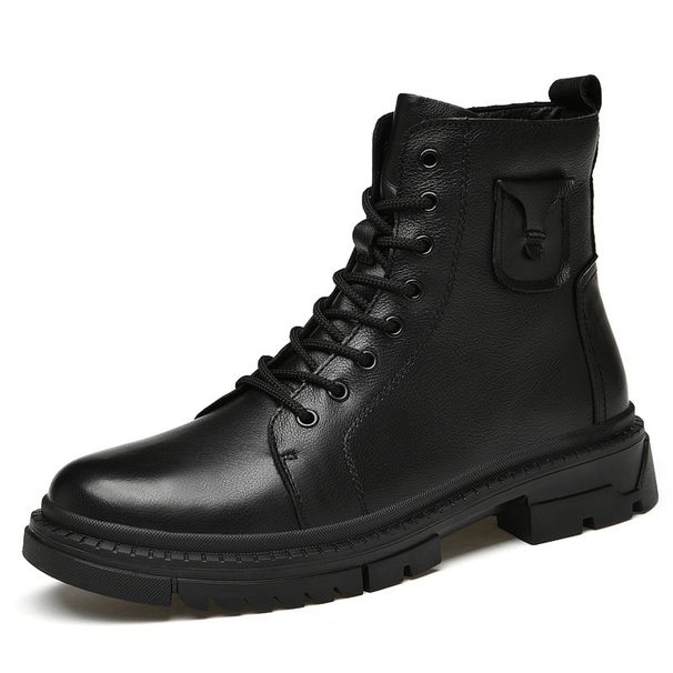 Men's Shoes High Top Men's Boots Tooling Top Boots Martin Boots Men's Large Size_vogvips.com
