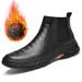Men's Shoes Casual Single Shoes Leather Boots Outdoor Casual Short Boots High-top Pullover Crocodile Pattern_vogvips.com