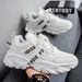 2025 Fashion Letter Printed Men's Summer Sneakers Unisex Breathable White Shoes Trainers Men Platform Casual Sneakers For Men_vogvips.com