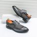 Suitable For All Seasons Large Size New Hollow Brogue Business Men's Leather Sandals Trendy Shoes_vogvips.com