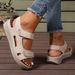 Summer New Hollowed-out Wedge Sandals Over Flat Sandals_vogvips.com