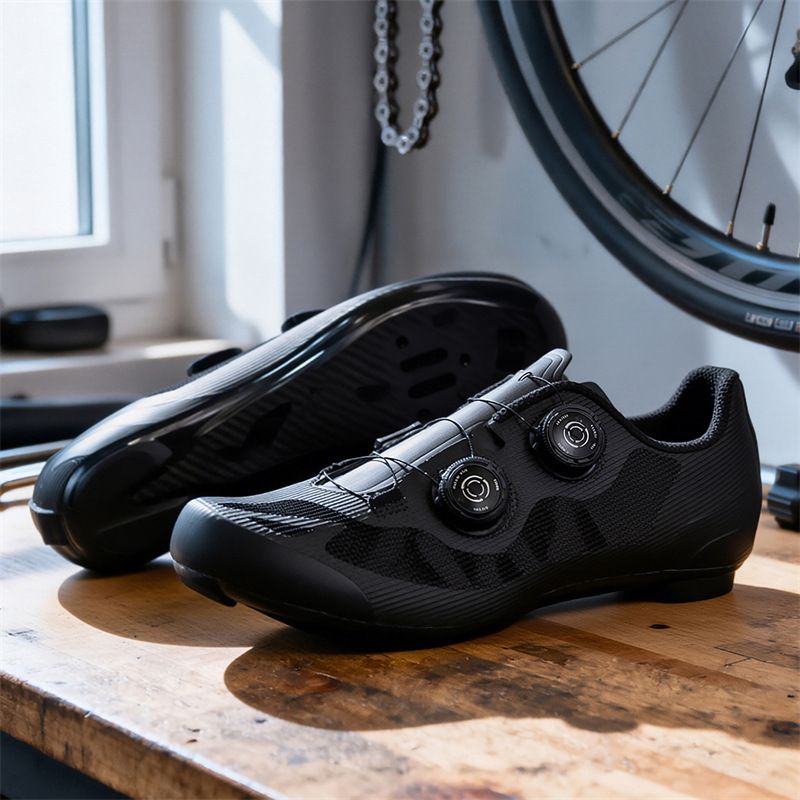 Men's Professional Cycling Shoes Flat Soled Locking Mechanism Hard Sole Unisex Road Mountain And Leisure Cycling_vogvips.com