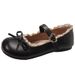 Round Toe Retro Bow Flat Leather For Women 2025 New Spring And Autumn French Style Soft Sole Mary Jane Shoes To Match_vogvips.com