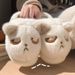 Funny Puppy Cotton Men Women Couples Non-Slip Home Indoor Warm Cute Thickened Plush Slippers For Autumn And Winter_vogvips.com