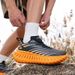 Mens Breathable Bounce Trail Running Shoes Anti-slip Cushioning Outdoor Thick Bottom Running Shoes Couple Sneakers_vogvips.com