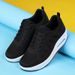 Women's Flying Weaving Mesh Breathable Casual Spring/Summer New Sports Trendy Thick Sole Mom Tall Size Shoes_vogvips.com