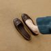 Soft Version~Vintage French Camellia Simple Slip-on Mary Jane For Women, Shallow Soft Leather Flat Shoes_vogvips.com