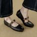 Stunningly Beautiful, Easy To Slip On, Comfortable Women's Shoes, 2025 Autumn New Model, Soft Leather Mary Jane Flats_vogvips.com