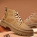 European Warm Series New Winter Martin For Men, British Style Mid-High Top Work Boots, Trendy Short Boots_vogvips.com