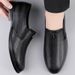 Men's Casual Leather Shoes Doudou Shoes Round Head Small Leather Shoes_vogvips.com