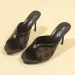 hot Free Delivery Slipper High Heeled Sandals For Women Simple Fashionable With Side Open And Thick Heels_vogvips.com