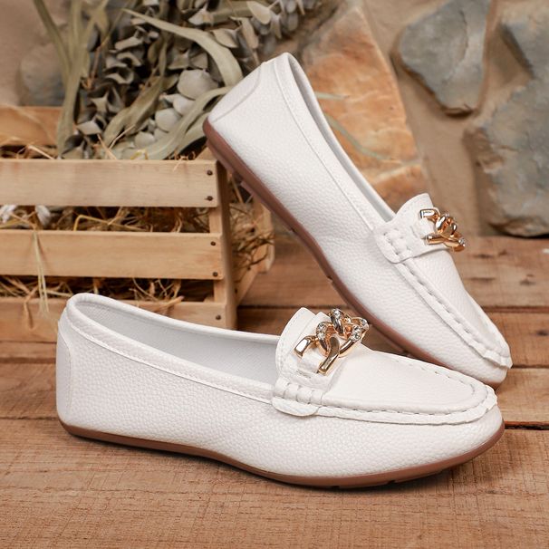 Women's Plus Size Flat Loafers Autumn Fashionable Lightweight Breathable Comfortable High_vogvips.com