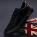 Men's Fashion Breathable Casual Sneakers Elastic Lace Slip On Walking Shoes Non Slip Soft Sole Trendy Daily Street Skate Shoes In Black White_vogvips.com