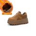 Dexun Shoes Thick Sole Hidden Heel Women 2025 New Suede Retro Casual Fashion Sports Sneakers For Female Students_vogvips.com