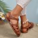 European And American Foreign Trade Hollowed-out Closed-toe Flat For Women, In Stock, Cross-border, New Summer Style,_vogvips.com