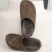 Genuine Leather Wool For Women, Thick Sole, Warm, Closed Toe, Half Lazy, Thickened And Fleece Lined_vogvips.com