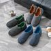 Bebealy Men's Warm Non-Slips Slippers Cozy Casual Indoor Outdoor Flats Slides Plush Bedroom Warm Shoes Male Soft Sole Home Shoes_vogvips.com