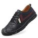 2025s Italian New Men's Genuine Leather Loafers With Rubber Sole Large Size Casual Slip-On Shoes_vogvips.com