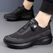 New Foreign Trade, Rotating Buckle Men's Casual Black Commuter Shoes, Thick Sole Non-Slip Outdoor Sports Shoes For Men_vogvips.com