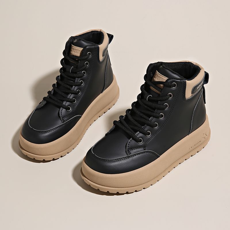 New Leather Spring Men's Shoes High-top Men's Heightening Tooling Martin Boots_vogvips.com