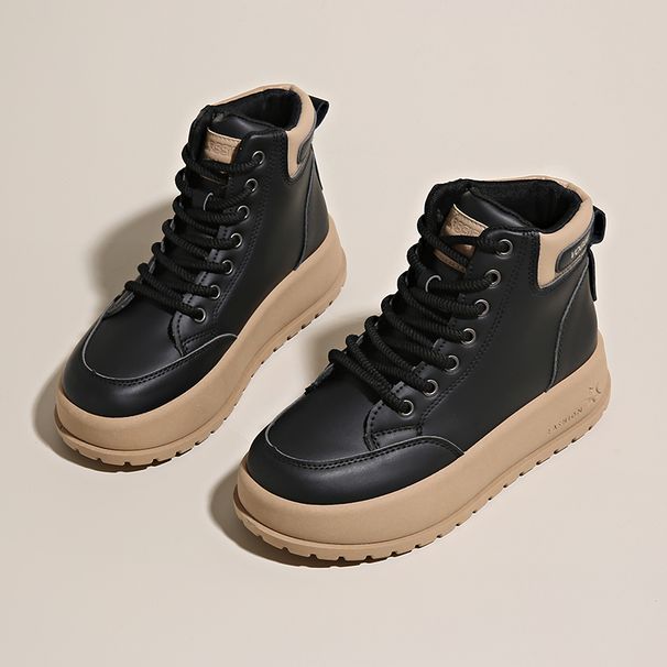 New Leather Spring Men's Shoes High-top Men's Heightening Tooling Martin Boots_vogvips.com