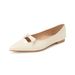 French Fairy Wind Pointed Head Flat Bottom Shallow Mouth Single Shoes Female Bow Commuter Low Heel Ladyshoes_vogvips.com