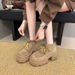 2025 Vintage Thick-Soled Martin 2025 Autumn New Fashion Versatile Suede Platform Short Motorcycle Boots For Petite Women_vogvips.com