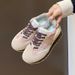 Fleece-Lined Sneakers For Women - Warm Running Shoes With Memory Foam | Winter-Proof Comfort For Jogging & Campus Life (Model JCF220-1)_vogvips.com