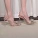 New Autumn High-heeled Thin Heels And Pointed Toes, Large Size 42, With Crystal Bows, Summer Closed-toe Backless Women's_vogvips.com