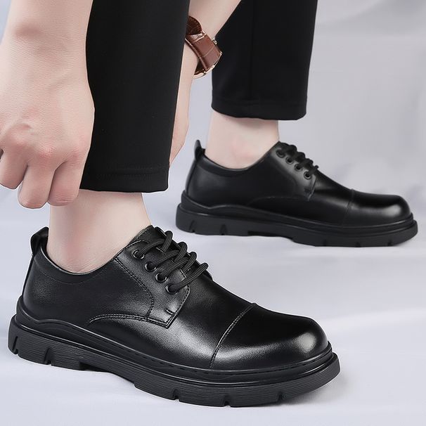 2025 Spring New Men's Breathable Height-Increasing Casual Business Formal Black High-End Wedding Groom Shoes_vogvips.com