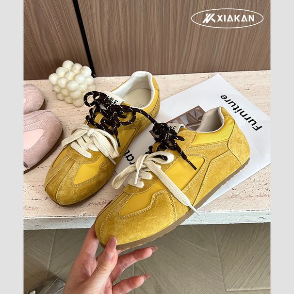 Trendy~ 2026 Spring New Model Of German Army Trainers With Internal Height Increase, Retro Casual Sports Shoes, Women's_vogvips.com