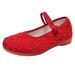 Flat Shoes With Cow Tendon Sole, Solid Color Women's Single Spring And Summer New Items, Embroidered Cloth Shoes, Plate_vogvips.com
