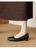 Square-toed Shallow Single For Women, 2026 New Model, Genuine Leather, Soft Sole, Spring And Autumn Retro Comfortable_vogvips.com