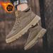 European Warm Series Autumn Winter Martin Fashion New British Style Leather Fleece-Lined Warm Short Sports Workwear Trendy Men's Boots_vogvips.com