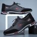 Casual Four Seasons Leather Men's Soft Sole Slip-On Middle-aged Elderly Non-slip Lightweight Comfortable Spring And_vogvips.com