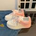 Gradient Color Flat White 2025 Spring Summer Autumn Thick Sole New Lace-up Sneakers Middle School Students Casual Shoes_vogvips.com