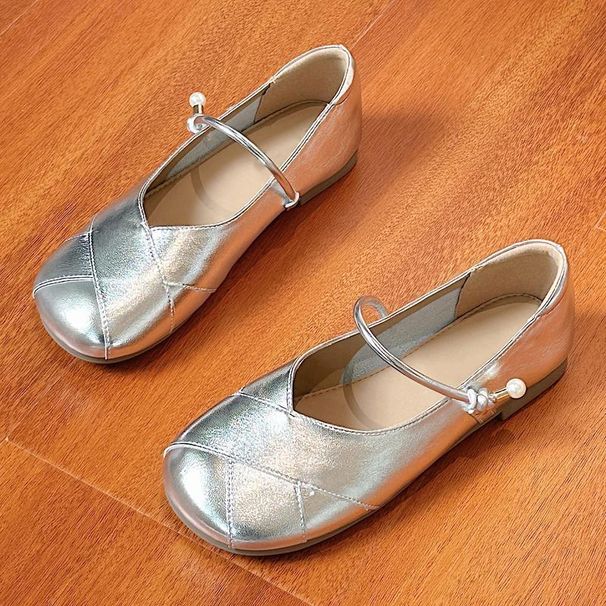 Mary Jane Single Women's Summer French Shallow Mouth Skirt Flat Bottom Soft Soled Shoes For Women 2025 New Gentle Style_vogvips.com