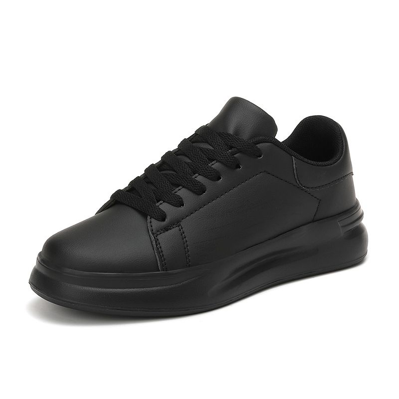 Large Size White For Both Men Women, Spring And Autumn Leather Waterproof Sports Shoes, Youth Casual Board Shoes_vogvips.com