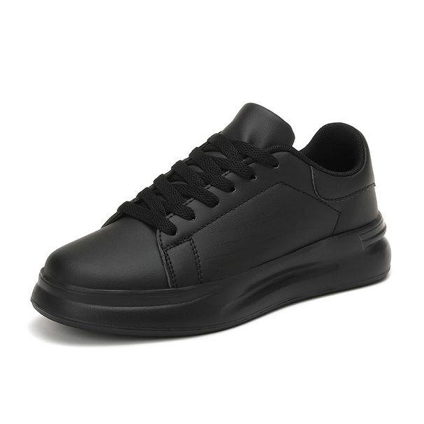 Large Size White For Both Men Women, Spring And Autumn Leather Waterproof Sports Shoes, Youth Casual Board Shoes_vogvips.com