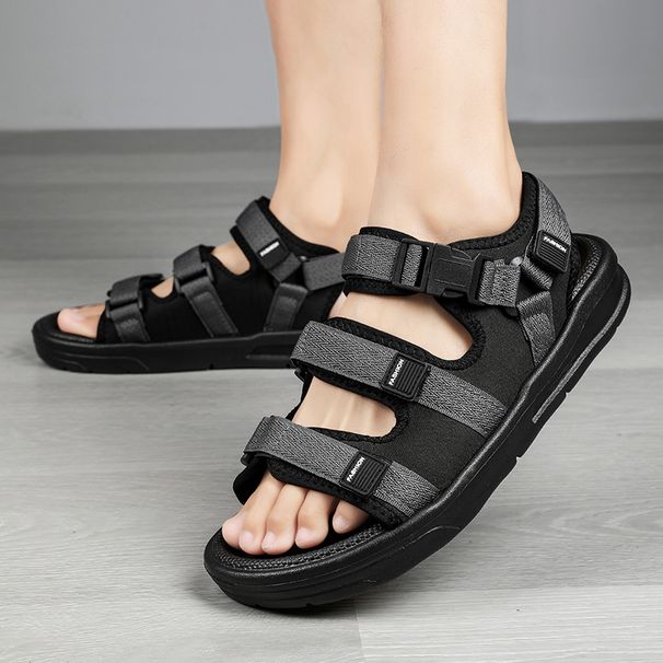 A Pair Of Fashionable Summer Simple Breathable Sandals, Wear-Resistant, Lightweight, Casual, Beach-Ready, Versatile_vogvips.com