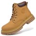 Unisex Classic Leather Martin Boots – Waterproof & Breathable Outdoor Hiking Boots With Thick Rubber Sole For Men & Women_vogvips.com