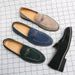 Euro Step 2025 British Style Men's New Suede Slip-On Casual Large Size Loafers_vogvips.com